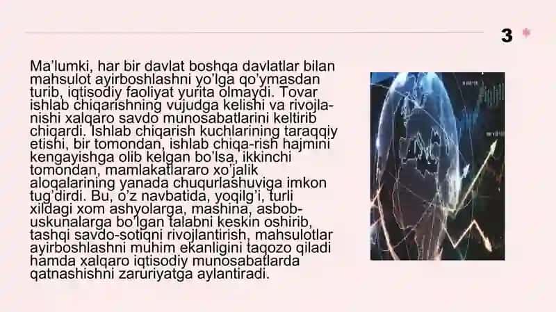 Jahon iqtisodiyotining rivojlanishida XIMning faoliyati va xususiyati 3