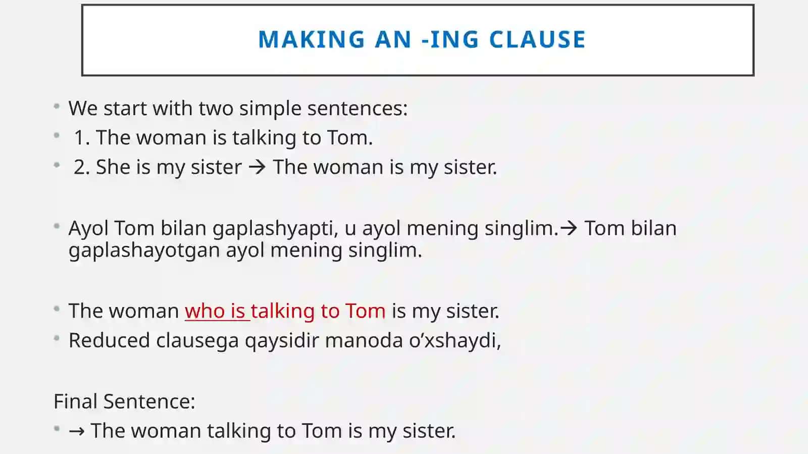 ingand -ed Clauses 3