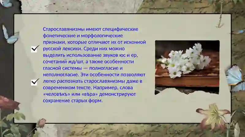 Старославянизмы в современном русскомлитературном языке 3