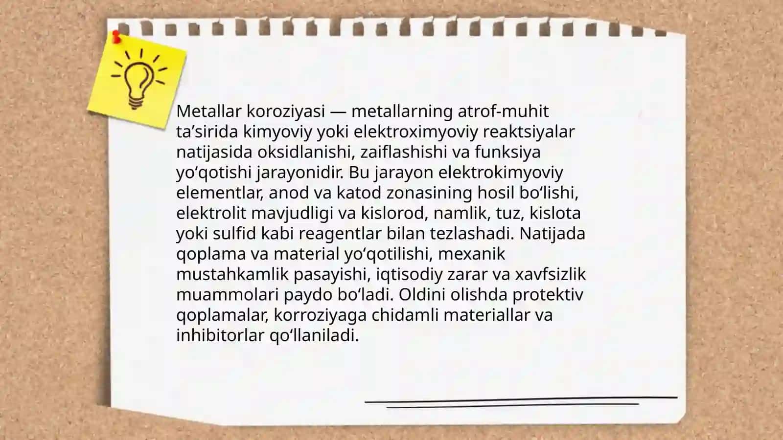 Metallar karoziyasi haqida tushuncha 3