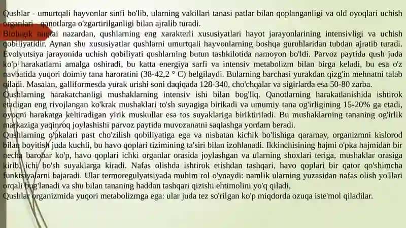 Parrandalarning tanaqismlari, pati, yoshi va parrandalarning jinsini aniqlash 3