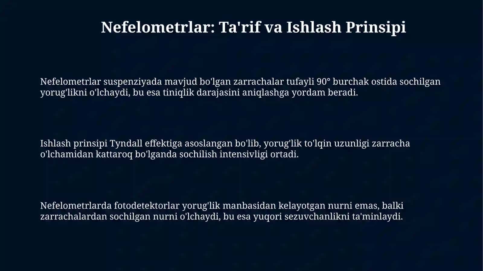 Nefelometrlar: Ta'rif va Ishlash Prinsipi 3