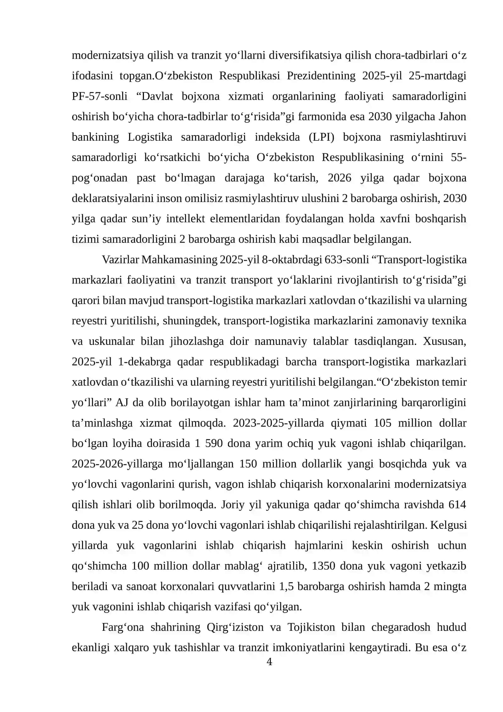 Farg‘ona shahrida ta‘minot zanjirlarini axborot oqimini tahliliy yechimlari 3