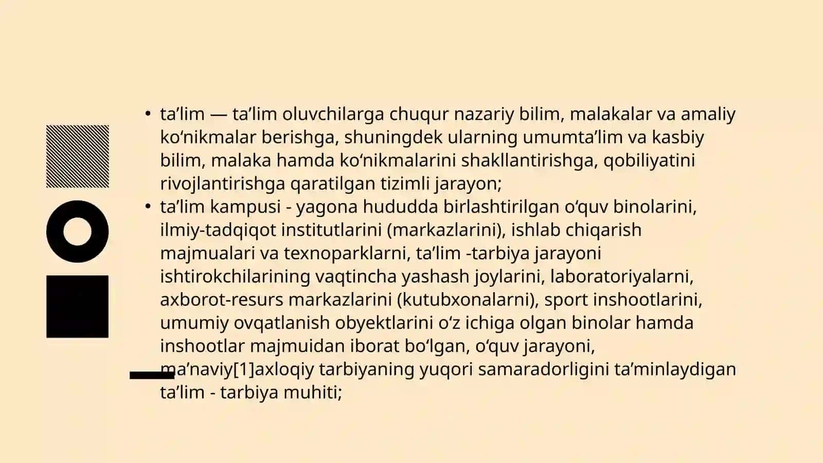O'zbekiston Respublikasida Ta'lim sohasida amalga oshirilgan islohotlar 3