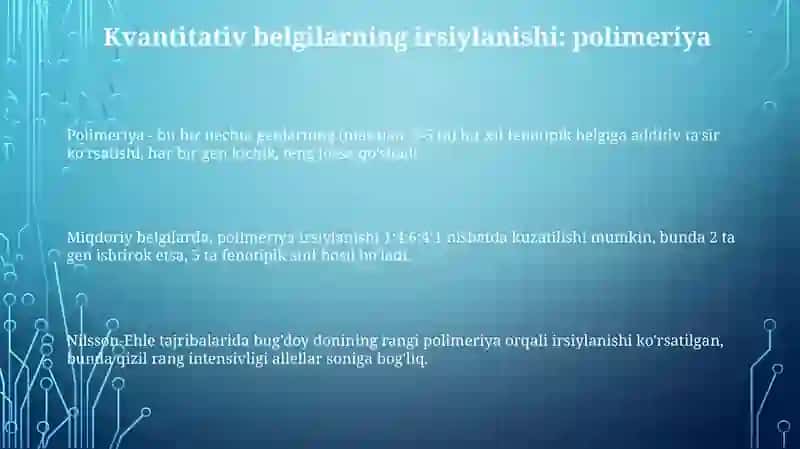 Polimeriya va Transgersiya 3