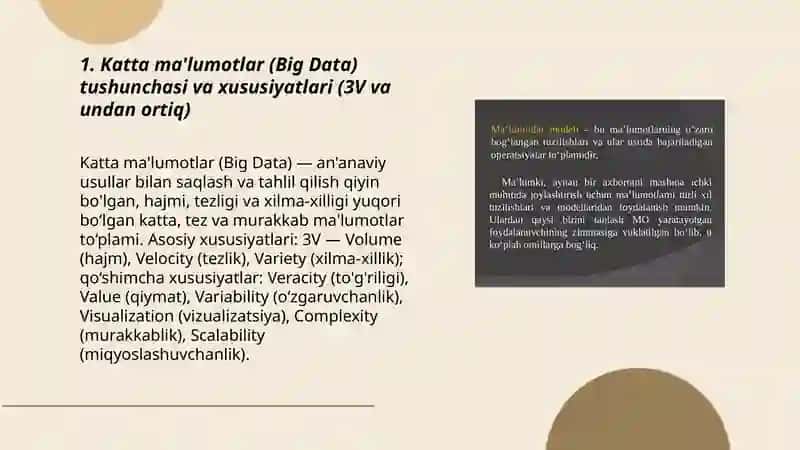 Katta ma'lumotlar (Big Data) va ularni qayta ishlash 3