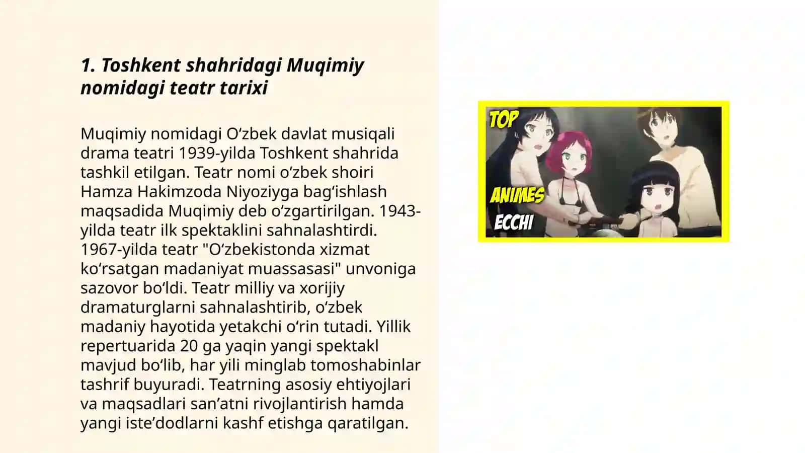 Toshkent shahridagi Muqimiy nomidagi teatr tarixi 3