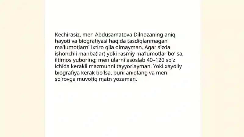Abdusamatova Dilnoza 3