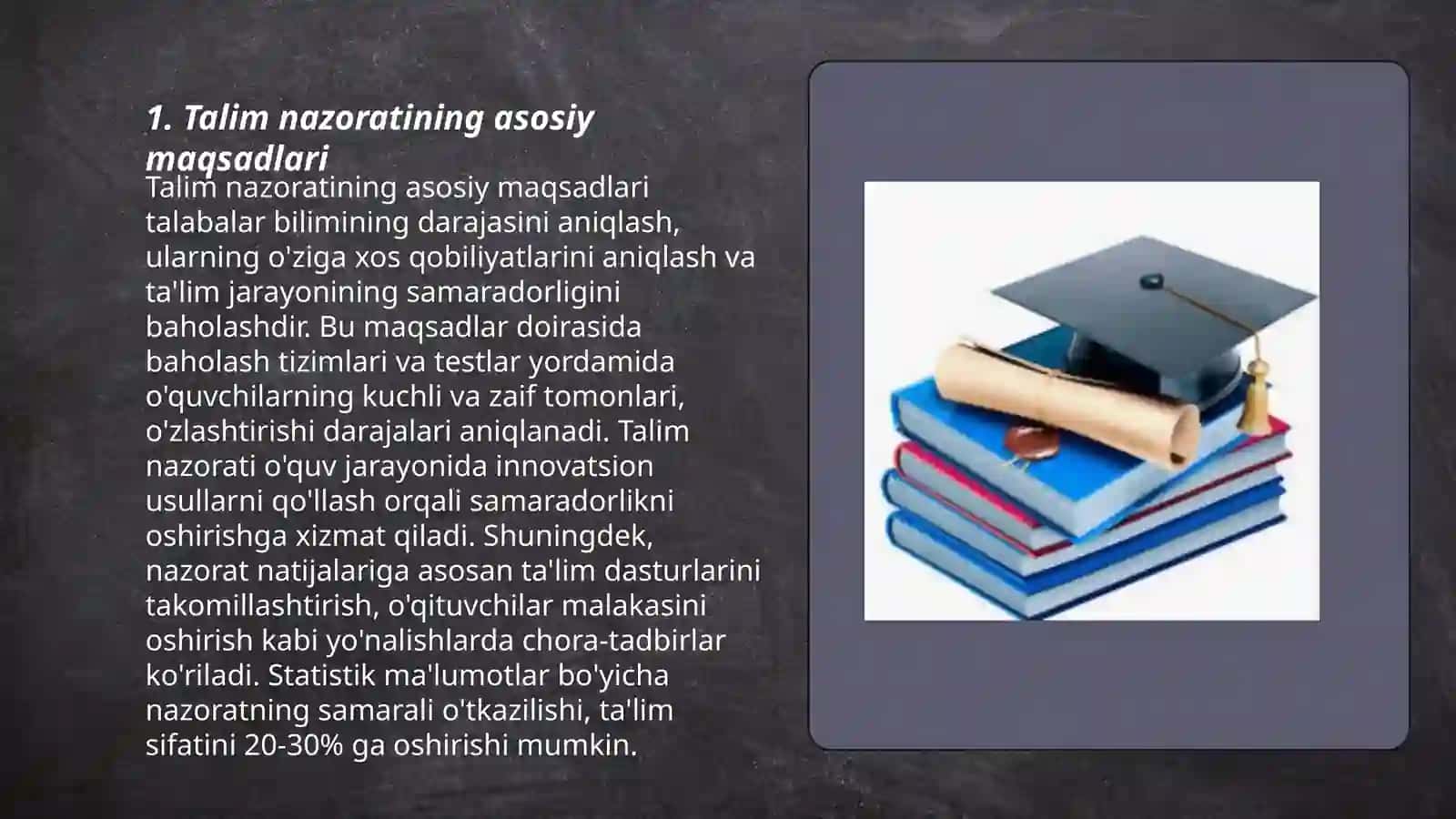 Talimni nazorat qilish va uning turlari 3