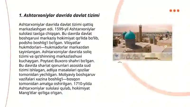 Ashtarxoniylar davrida davlat boshqaruvi va tashqi siyosat 3