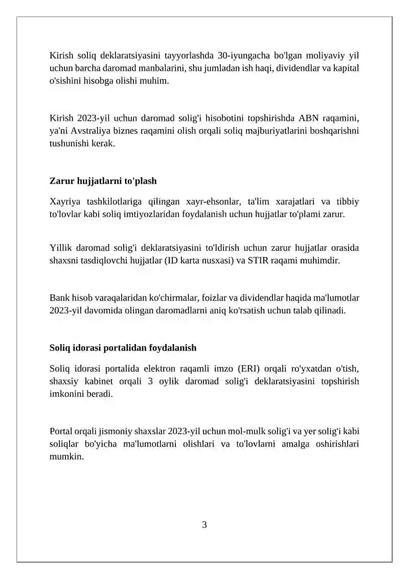 Daromad solig'i hisobotlari 3