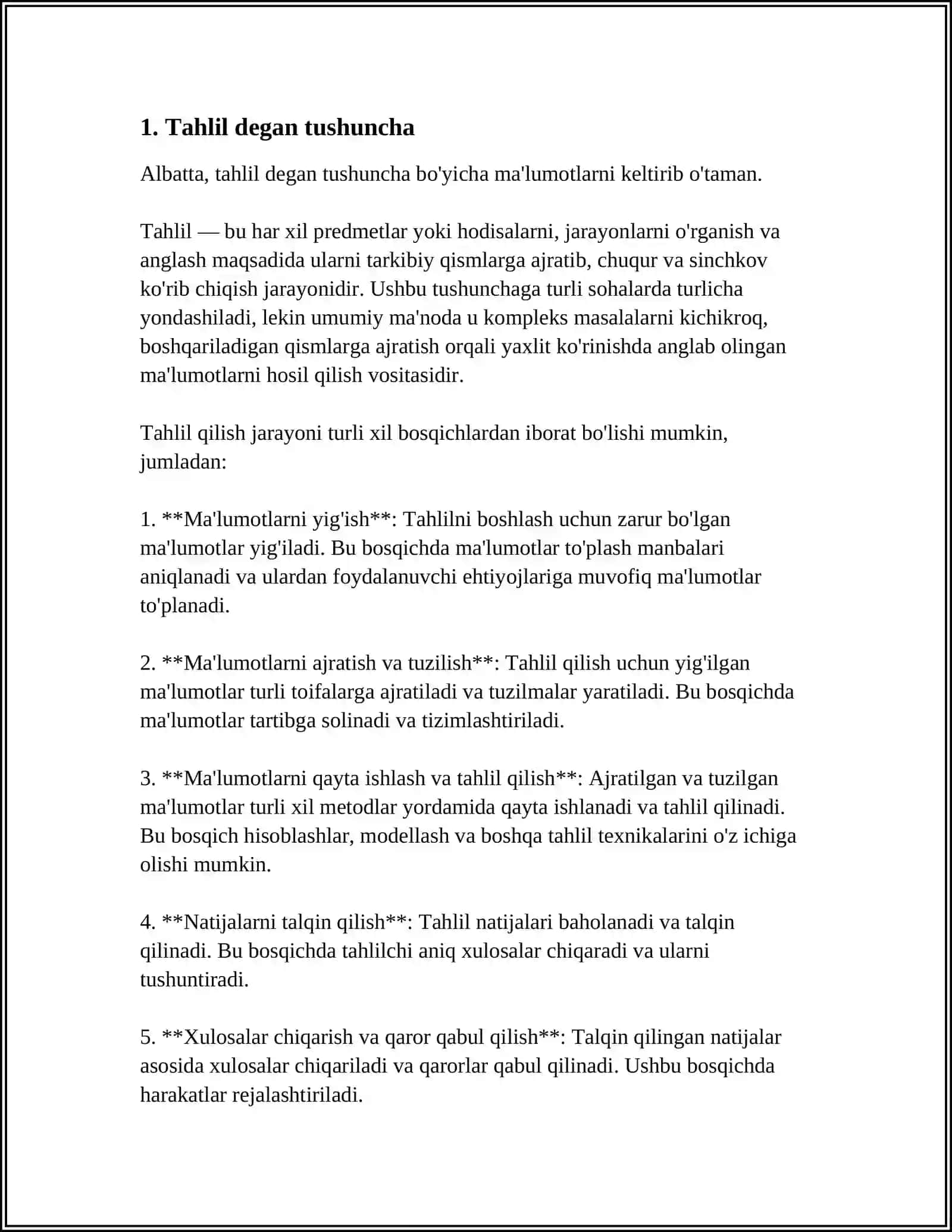 TAHLIL UCHUN KERAKLI MANBALAR TIZIMI 3