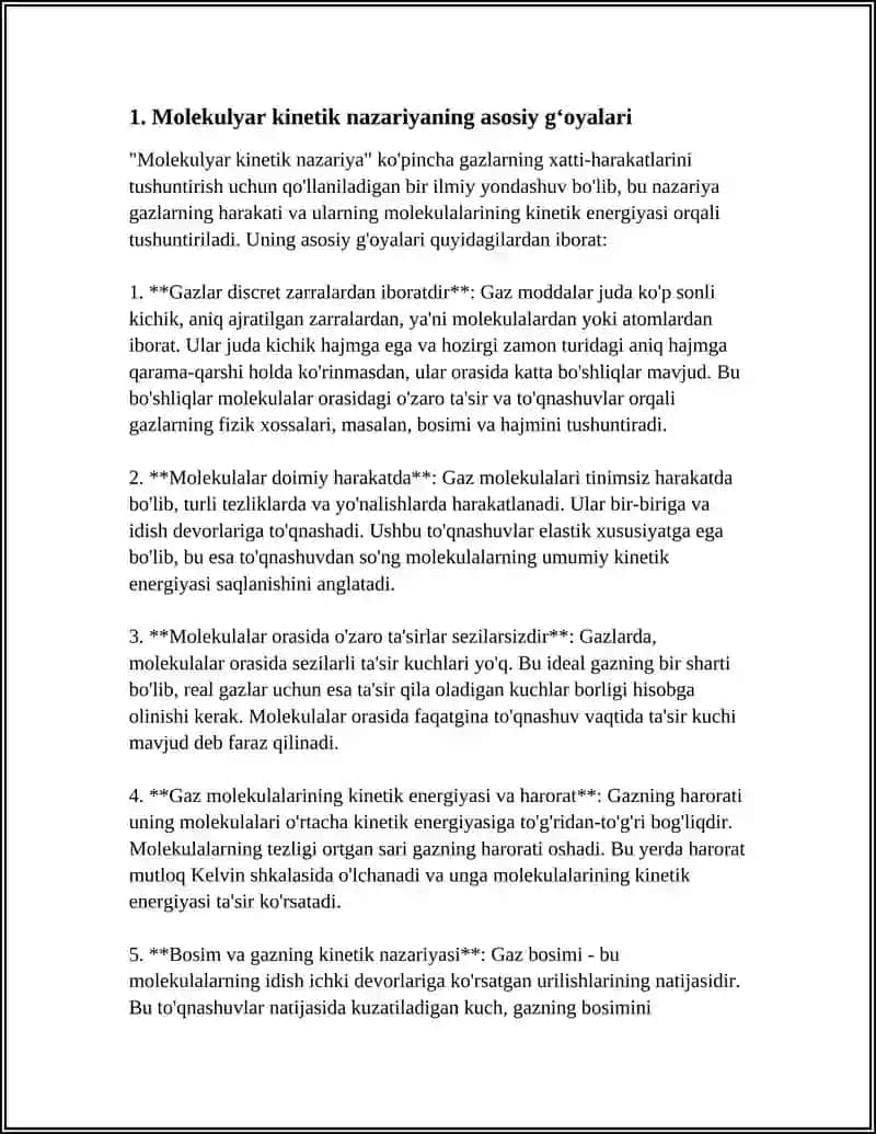 MOLEKULYAR KINETIK NAZARYA ASOSLARI 3