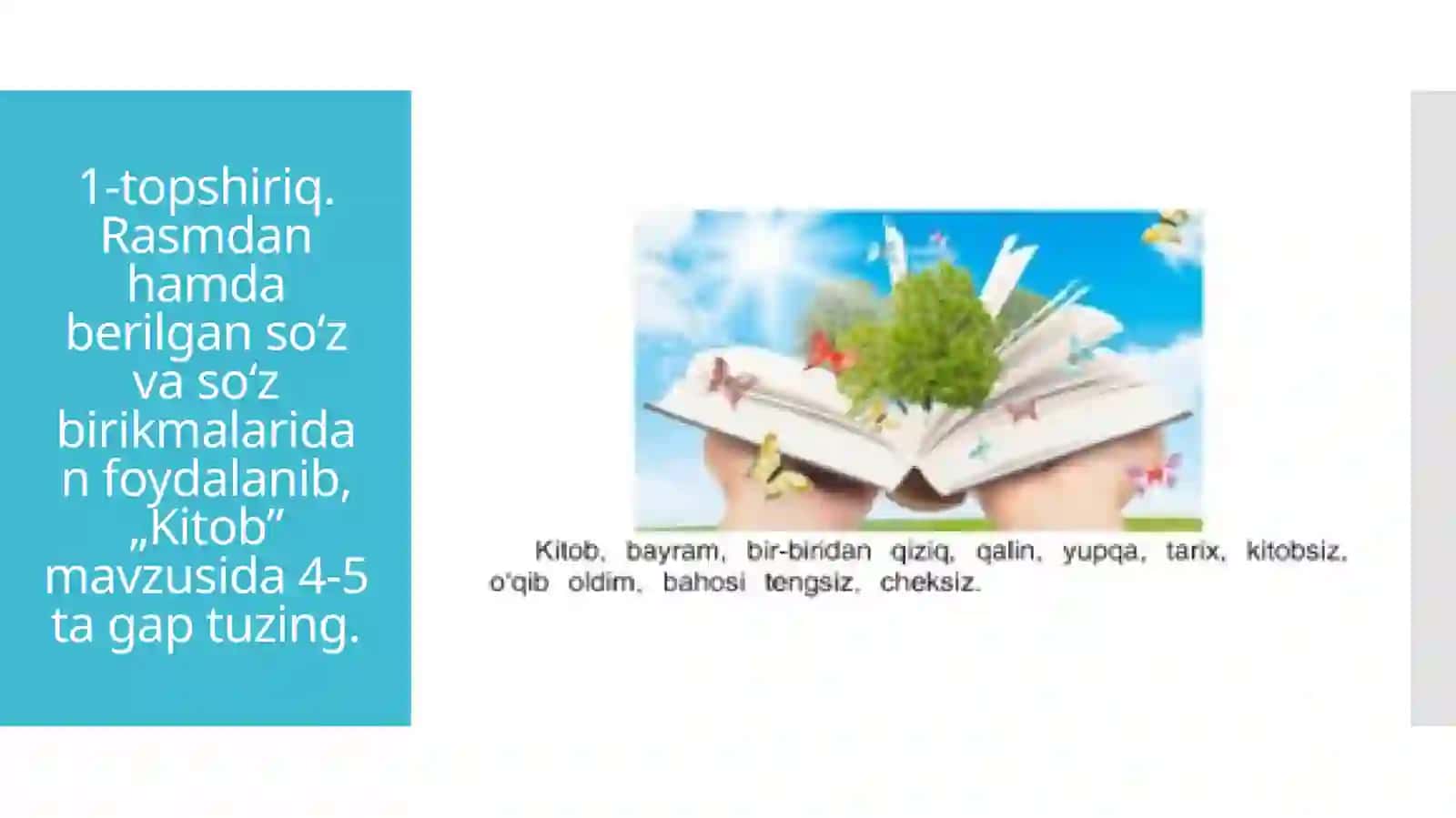 5-sinf O'zbek tili fanidan dars ishlanma. Hajm-o'lchovni bildiruvchi sifatlarning qo'llanishi 3