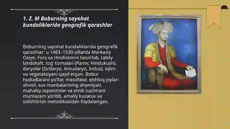 Z. M Boburning geografik ilmiy merosi 3