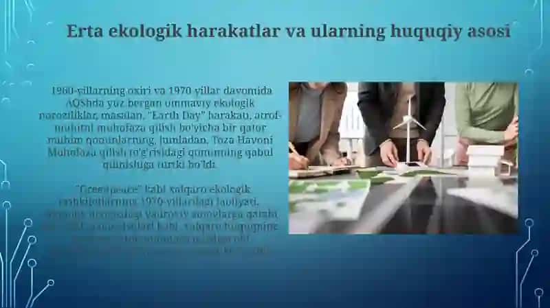 Ekologiya huquqi fanining rivojlanish tarixi 3