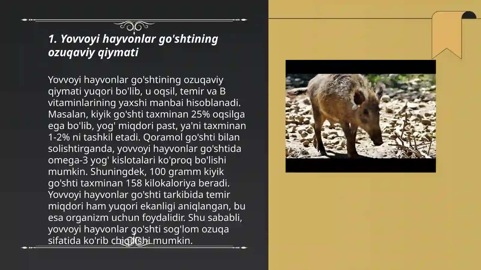 Yovvoyi hayvonlargo'shtining eksperyizasi 3