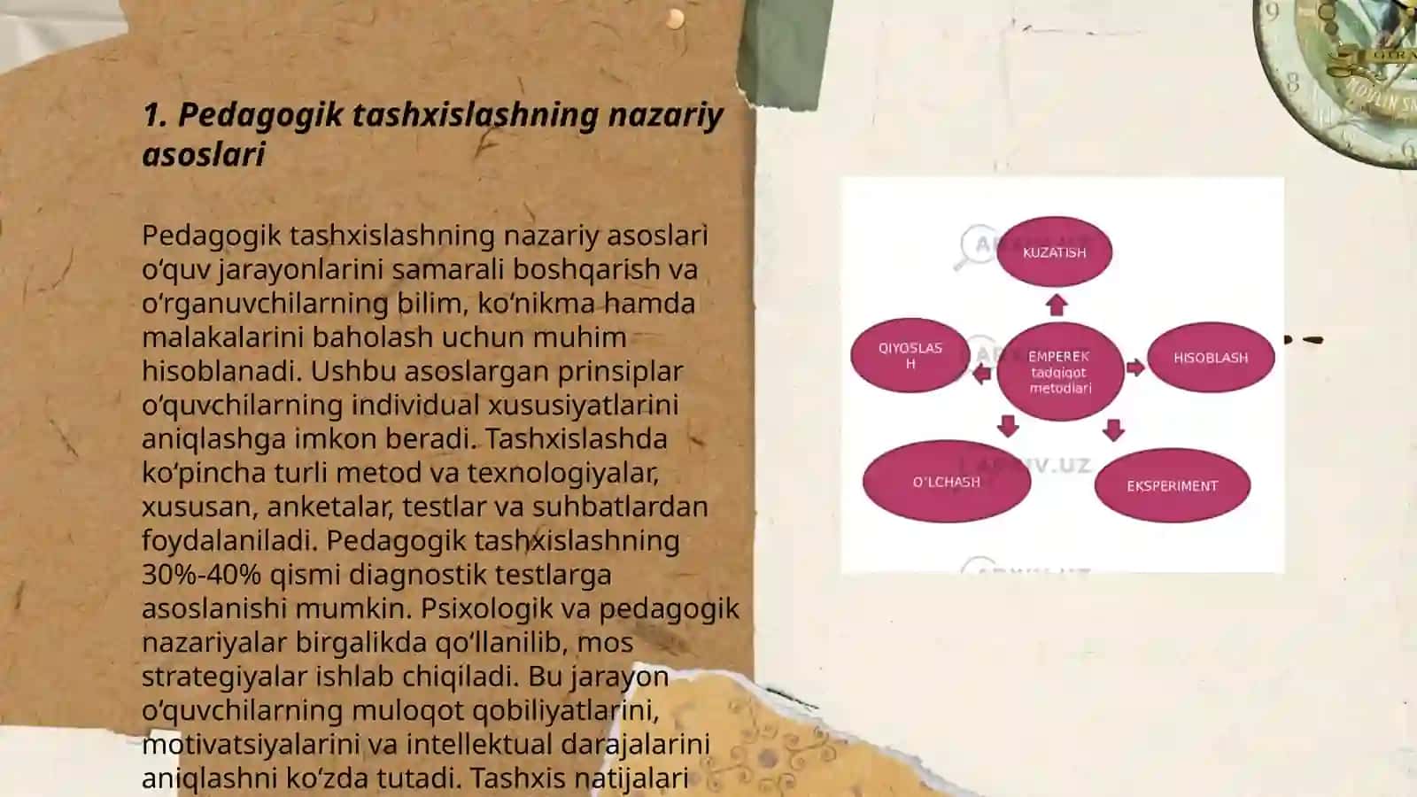 PEDAGOGIK TASHXISLASH FANINING ILMIY-TADQIQOT METODLARI 3