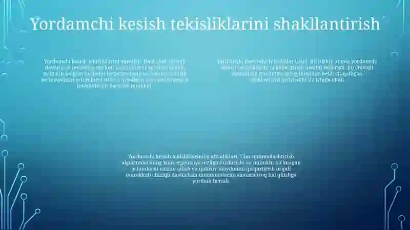 Yordamchi Kesuvchi Tekisliklar Usuli 3