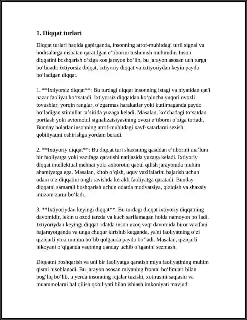 Diqqat jarayonlari 3