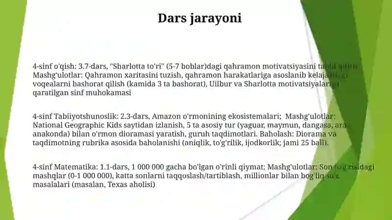 4-sinf dasturi bo’yicha dars ishlanma 3