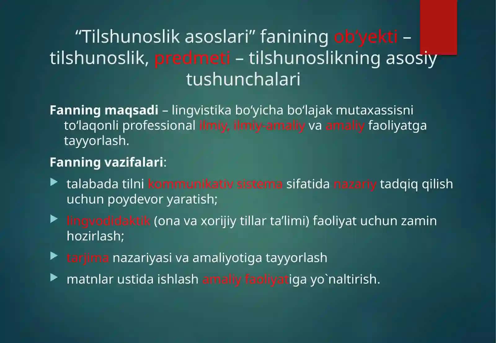 Tilshunoslik nazariyasi fani predmeti va mazmuni 3