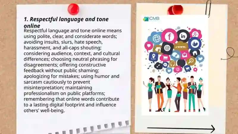 Ettiquette of the internet, And used of social media 3