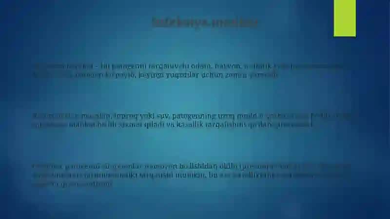 ЭПИДЕМИК ЖАРАЁННИНГ ТАРКИБИЙ КИСМЛАРИ 3