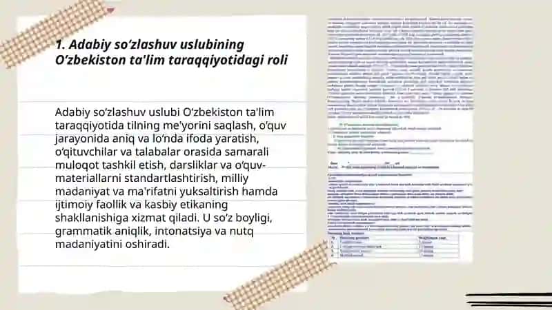 Grammatika: Adabiy so’zlashuv uslubi 3