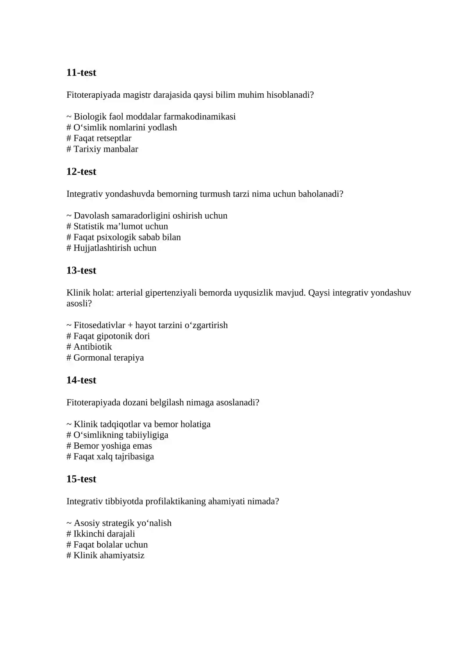 Integrativ Tibbiyot va Fitoterapiya 3