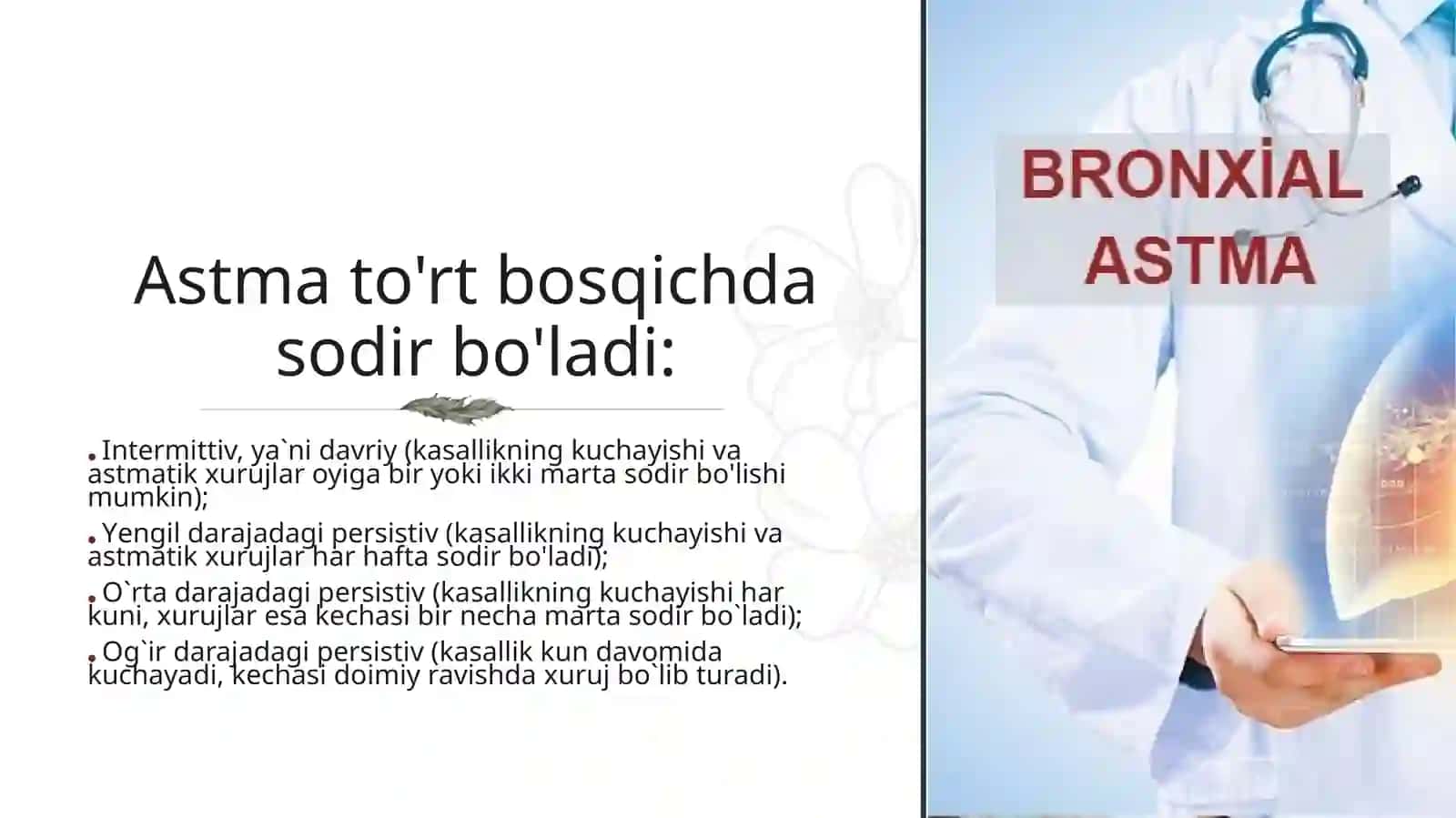 Bronxial asmani davolash 3