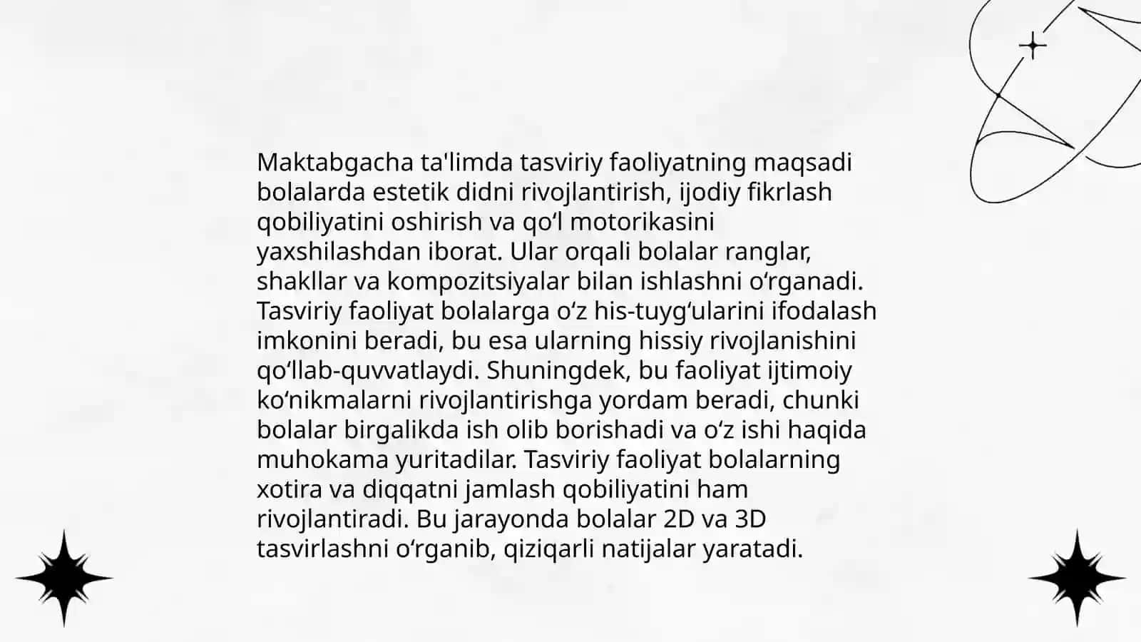 Maktabgacha ta’limda tasviriy faoliyatning oʻrni 3