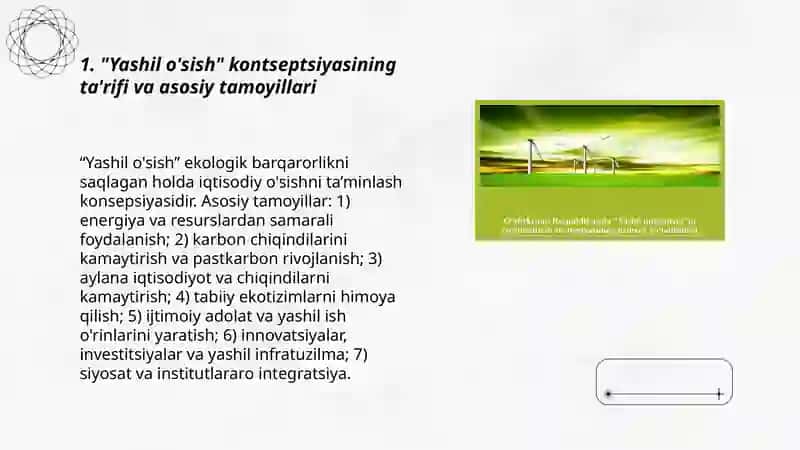 "Yashil o'sish" konsepsiyasi mazmuni va jahon tajribasi 3