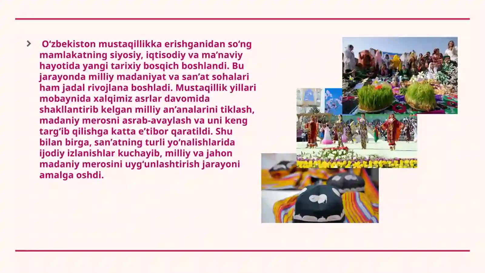 O’zbekistonda mustaqillik yillarida madaniyat va san’at 3