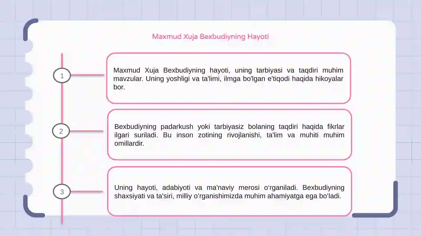 Maxmud Xuja Bexbudiyning Hayoti 3