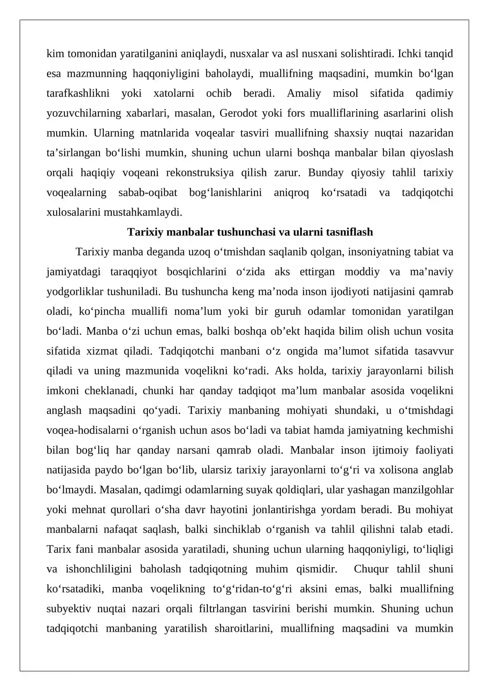 Tarixiy manbalarni tahlil qilish va materiallarni qayta ishlash usullari 3