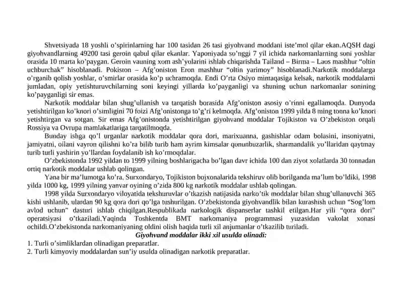 Giyohvandlik va uning zararli oqibatlari 3