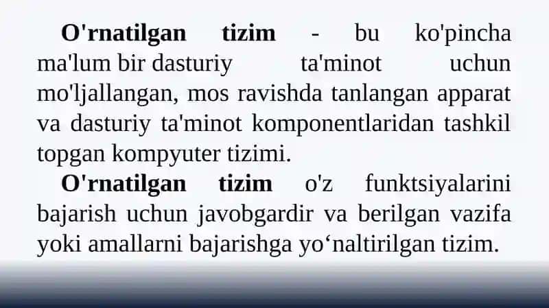 ZAMONAVIY VOSITALAR ASOSIDA O‘RNATILGAN TIZIMLARNI AMALIY APPARAT-DASTURIY JORIY ETISH 3