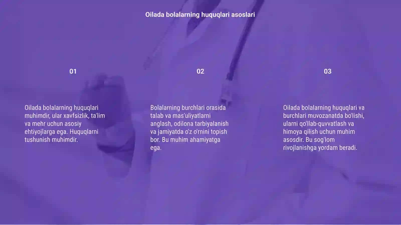 Oilada bolalarning huquq va bajburiyatlar 3