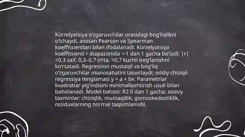 Korrelyatsion va regression taxlil usullari 3