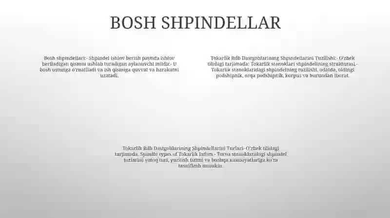 Tokarlik Rdb Dastgohlarining Shpindellarini Tuzilishi Va Turlari 3