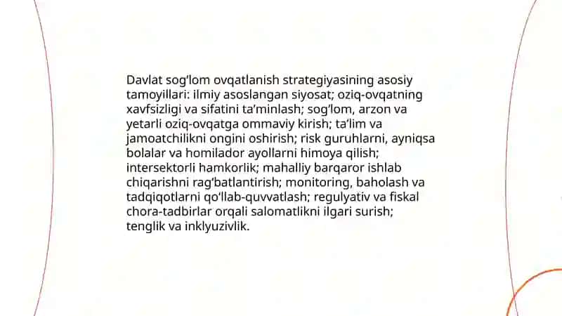 Sogʻlom ovqatlanish sohasidagi davlat siyosati 3