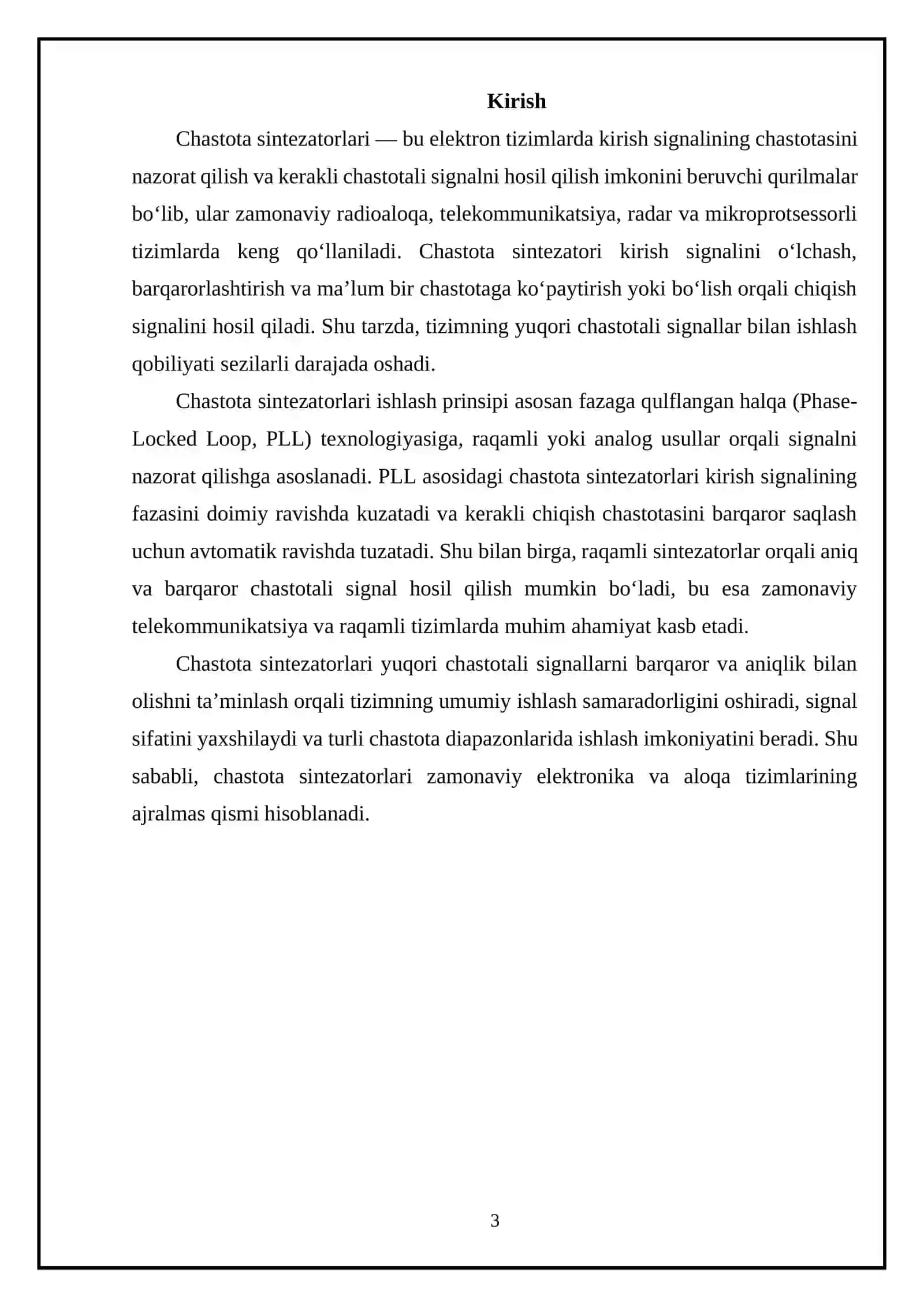 Chastota sintezatorlari 3