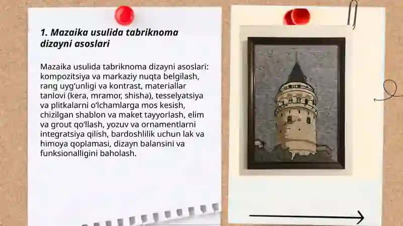Mazaika usulida tabriknoma yasash 3