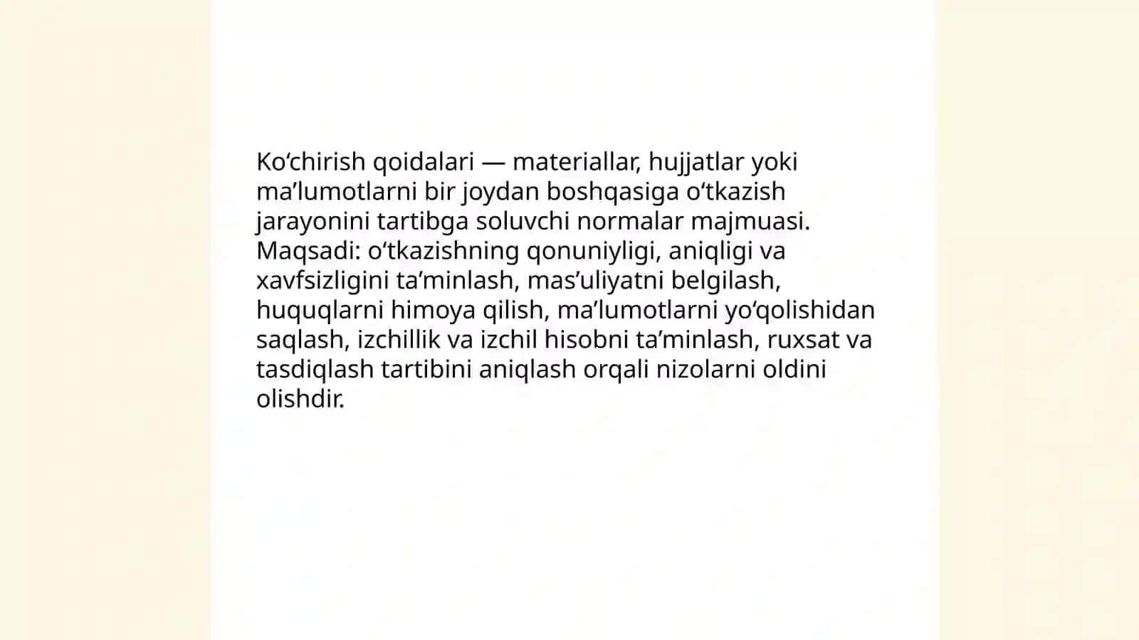 Kochirish qoidalari 3