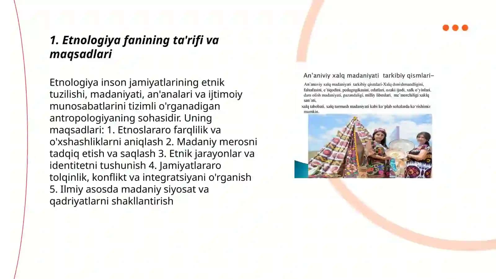 Etnologiya fanining maqsad va vazifalari 3