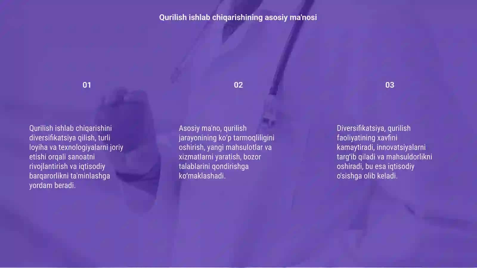 Qurilish ishlab chiqarishini diversifikatsiyalash asoslari 3
