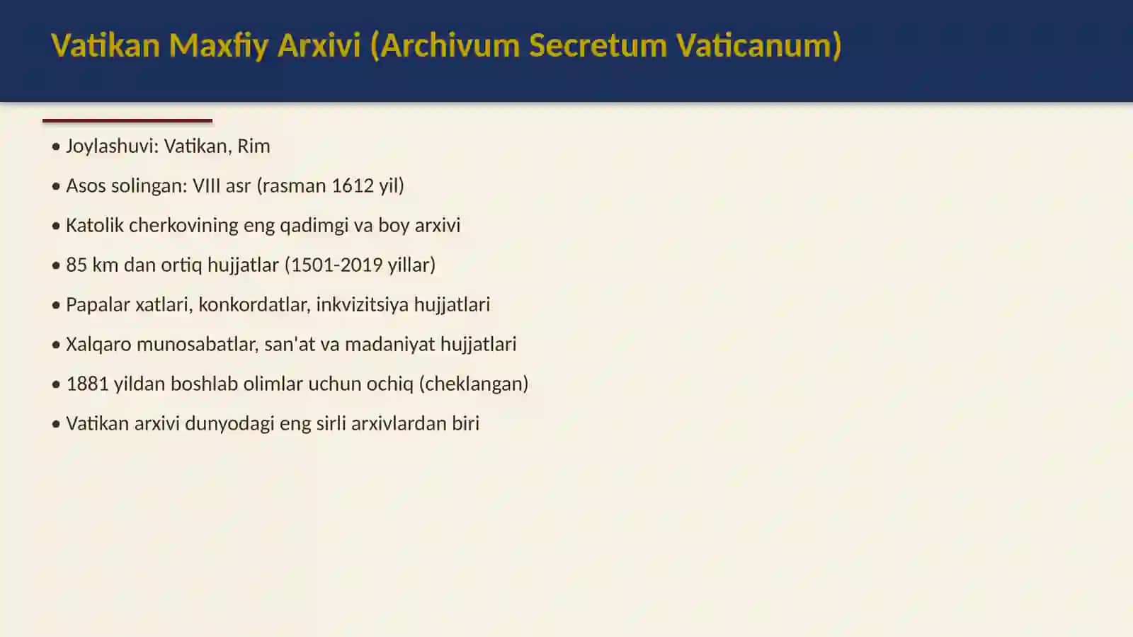 Yevropa yirik arxivlari 3