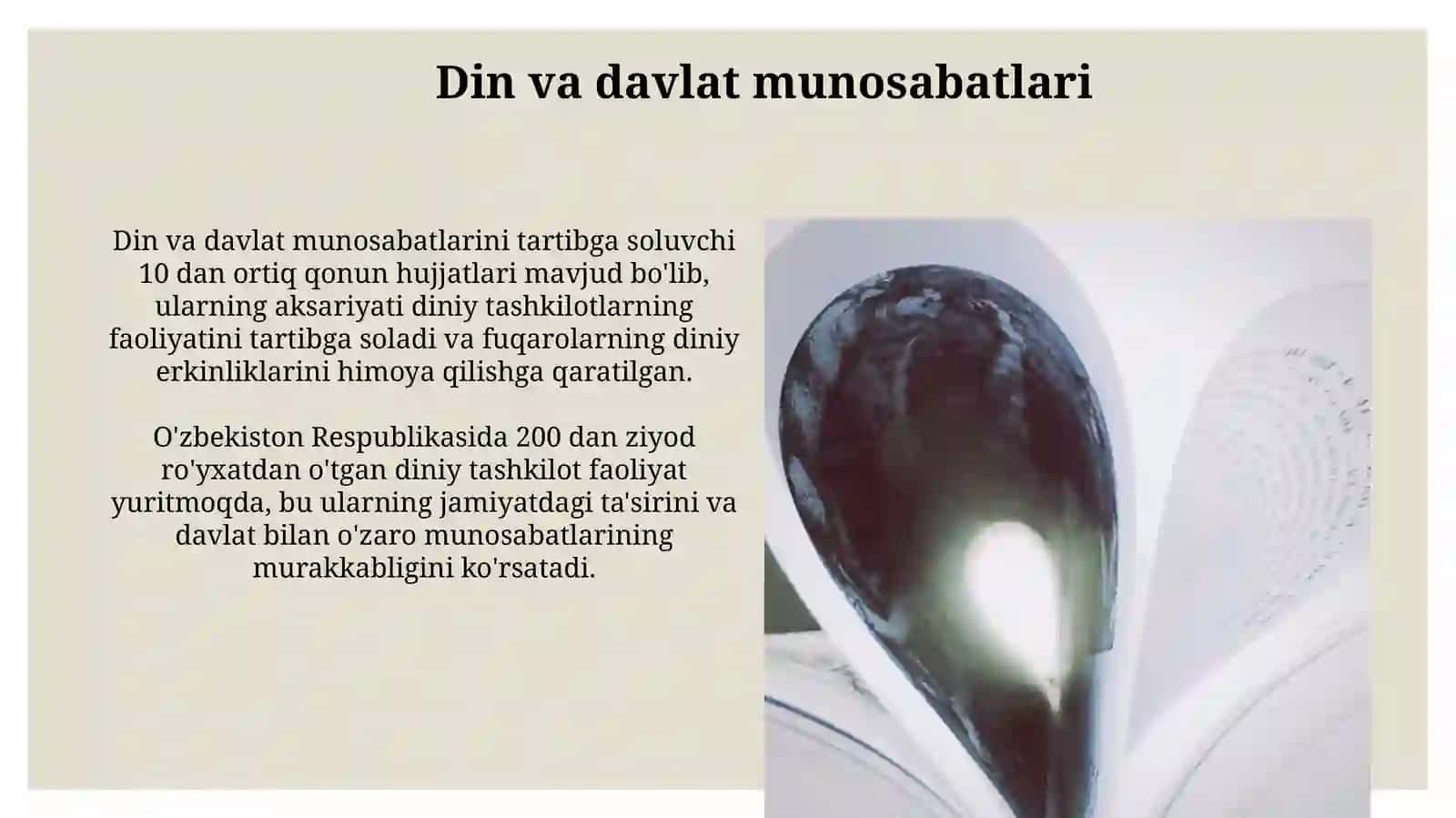 Dinshunoslik fanining predmeti, maqsadi va vazifalari 3
