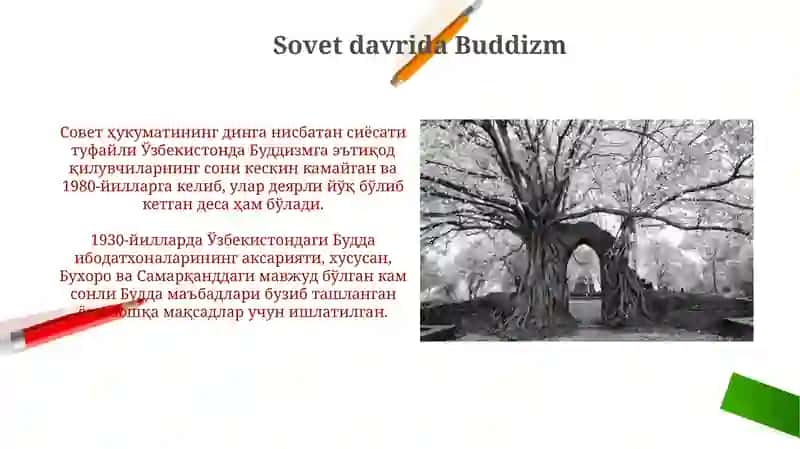 Oʻzbekistonda buddaviylik dinining tarixiy ildizlari va hozirgi zamon 3